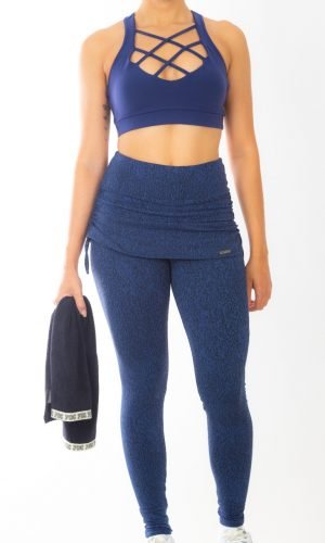 calça de malhar com saia